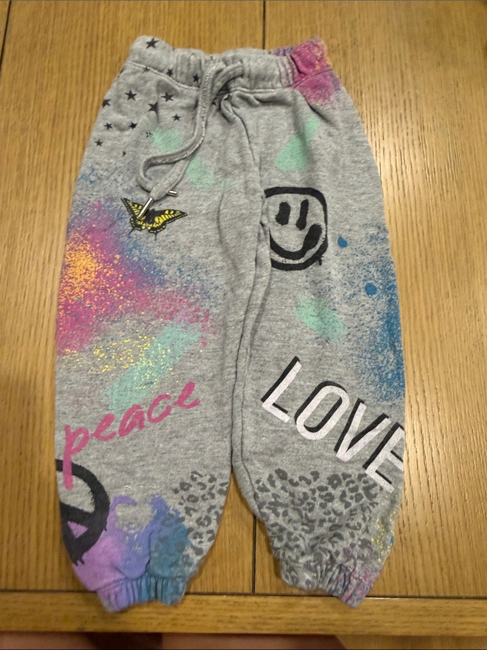 Flowers by Zoe Grey Joggers with Multicolor Graphic Accents